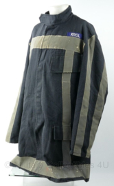 Nederlandse Brandweer Uitrukpak jas donkerblauw met reflectie - maat 50, 52 of 55  - origineel