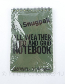 Water Resist Notebook Olive All Weather Notebook merk Snugpak - 10 x 0,5 x 15,5 cm  -  origineel