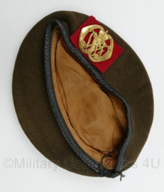 KL Nederlandse leger DT Regiment Infanterie Johan Willem Friso JWF baret - maat 55 - gedragen - origineel