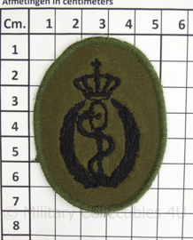 KL Landmacht Geneeskundige Dienst brevet embleem - ovaal - afmeting 5 x 7 cm - origineel