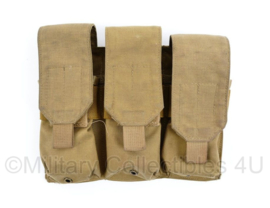 Nederlands leger Diemaco Colt C7 triple mag pouch coyote - maker Profile Equipment - 19 x 25,5 x 4 cm - origineel