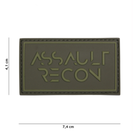 Embleem 3D PVC Assault Recon - GROEN - 7,4 x 4,1 cm