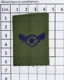 USAF US Air Force borst epaulet - Rang Airman First Class  - 6 x 4 cm - origineel