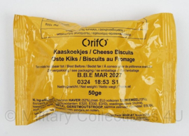 Orifo rantsoen Kaaskoekjes 50 gram - B.B.E April 2026