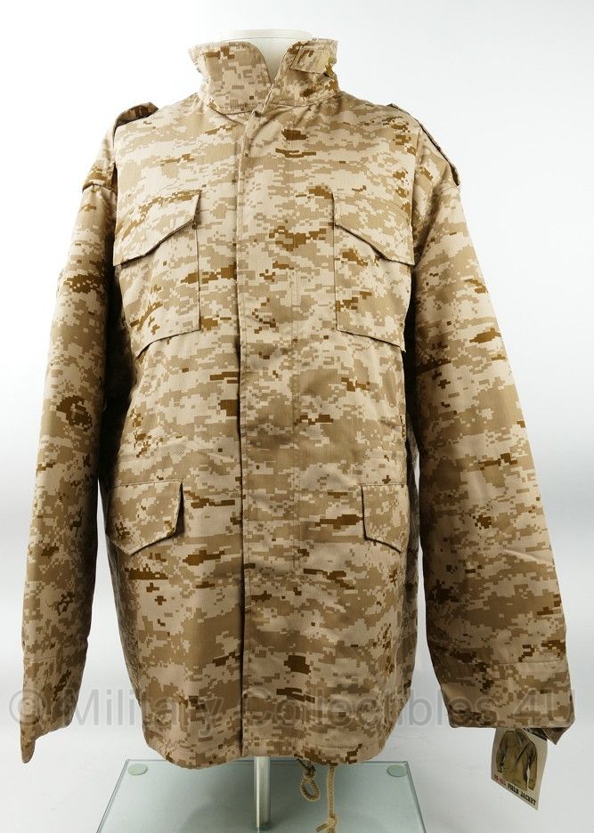 US M65 field jacket met voering USMS US Marine Corps Marpat desert camo -maker Rothco - maat XL (valt ruim)