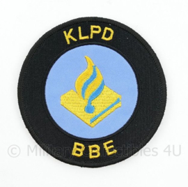 KLPD Korps Landelijke Politiediensten BBE embleem - met klittenband - diameter 9 cm