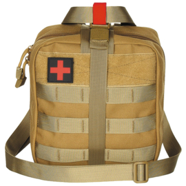 Medische tas geneeskundige dienst BLS IFAK Bag MOLLE - LARGE - 21 x 22 x 12 cm. - nieuw gemaakt - COYOTE