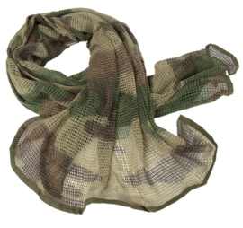 Tactical Camo sjaal - Woodland camo - 90x 190 cm