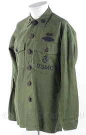 USMC US Marine Corps Fatique shirt met lange mouw - maat 15 1/2 x 33 = maat 41 - origineel