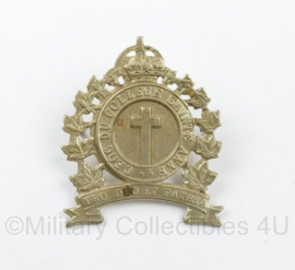 WO2 Canadese Ceoc Du College Sainte Anne cap badge - Kings Crown - 5 x 4 cm - origineel