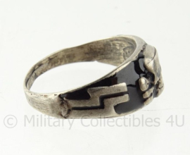 WO2 Duitse SS Gebirgsjager ring met edelweiss - diameter 22 mm