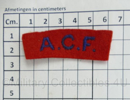 British Army shoulder title ENKEL ACF Army Cadet Force - 6 x 2 cm - origineel