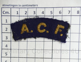 Britse leger ACF Army Cadet Force shoulder title - 7 x 2,5 cm - origineel
