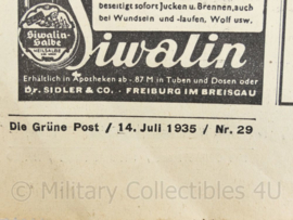 Krant die Grune Post  14 juli 1935 - origineel