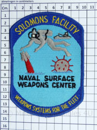 USN US Navy patch  Solomons facility Weapons systems for the fleet - Naval Surface Weapons center -  14 x 9,5 cm - origineel