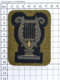 Militair muziekkorps uniform embleem - luxe variant metaaldraad  - origineel