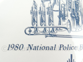 Porseleinen wandbord National Police Band of Holland- 1980 - origineel