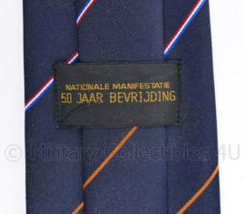 Stropdas Nationale Bevrijdingsdag 50 jaar Bevrijding 1945-1995 - 8 x 72 cm - origineel
