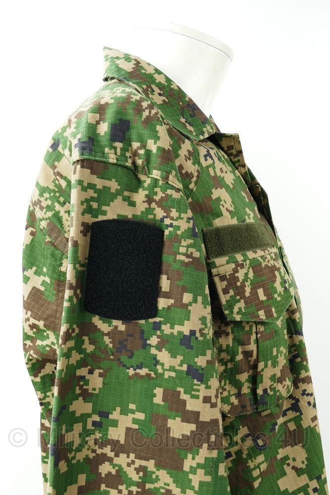 Maleisië Uniform set met boonie - jas/broek maat XL, boonie maat 58 - gedragen - origineel