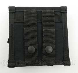 Zwarte MOLLE koppeltas - 12½ x 12 x 3 cm - licht gebruikt - origineel