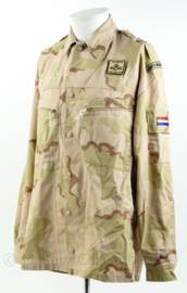 Korps Mariniers desert camo basis jas - met ISAF en TFU BG10 Patch - maat 8000/9500 - origineel