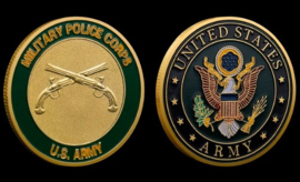 US Army Military Police Corps coin - diameter 4 cm - nieuw gemaakt
