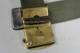 US officer belt - Solid brass Buckle - Made in the USA - origineel