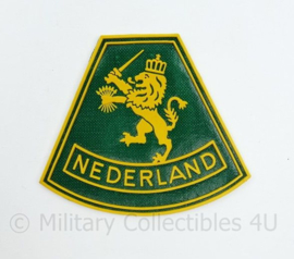 Defensie onbekend leeuw mouwembleem Nederland - 8 x 7 cm - origineel