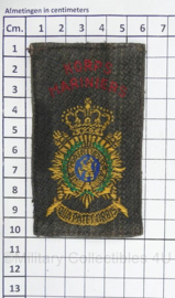 Kmarns Korps Mariniers mouwembleem - 10 x 6 cm -  origineel