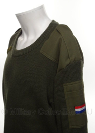 KL leger Commando trui groen - Zuiver scheerwol - ronde hals - HUIDIG model - maat Large of 4XL - origineel