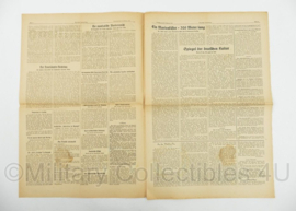 WO2 Duitse krant Frankische Tageszeitung nr. 50 29 februari 1944 - 47 x 32 cm - origineel