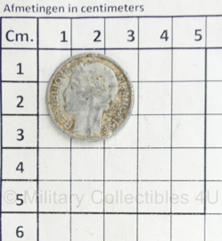 2 Francs munt 1947 - diameter 2,5 cm - origineel