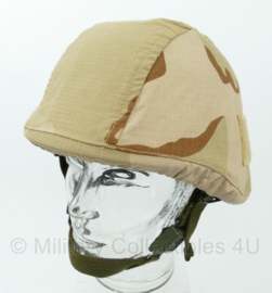 KL Nederlandse leger M92 M95 ballistische helm met proefmodel Desert camo overtrek - maat Small - gebruikt - origineel