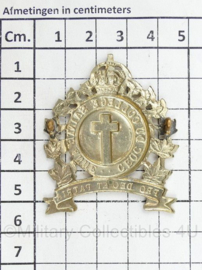 WO2 Canadese Ceoc Du College Sainte Anne cap badge - Kings Crown - 5 x 4 cm - origineel