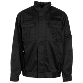 Zwart Tactical Jacket van de politie - klittenband op borst en rug - meerdere maten - nieuw - origineel