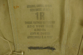 WO2 US Gaiters - beide size 1 maar geen matchend paar - origineel