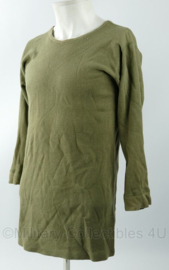 KL Nederlandse leger onderhemd 1980 groen lange mouw - maat 5 - gedragen - origineel