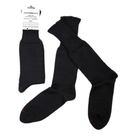 Leger wollen sokken voor gevechtslaarzen - ZWART 70% wol - nieuw gemaakt