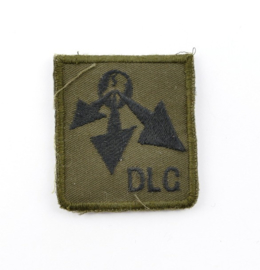 KL Nederlandse leger DLC Divisie Logistiek Commando borstembleem - met klittenband - 5 x 5 cm - origineel