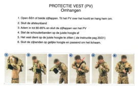 Nederlandse Leger NFP multitone Protectievest  scherfwerend vest met soft ballistische inhoud - meerdere maten - ongebruikt   - origineel