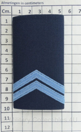 KLu Luchtmacht epauletten Korporaal - afmeting 5 x 9,5 cm -  origineel