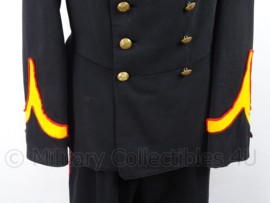 Antieke Nederlandse leger Kanonnier Artillerie uniform SET jas, broek en kepi - juli 1932 -  met originele insignes - maat 48 - origineel