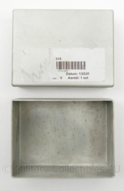 Defensie Klu/ KCT emergency kit metalen doosje (leeg) - 13 x 10 x 4 cm - origineel