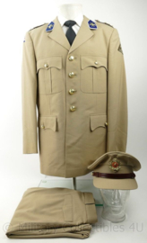 KL tropen DT jas met broek en pet Verbindingsdienst - maat Large - nieuwstaat - origineel
