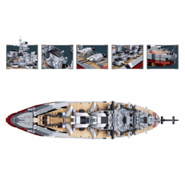 Sluban WO2 Duitse Bismarck battleship 2 in 1 bouwset - 1849 bouwstenen - nieuw in verpakking - origineel