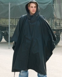 PONCHO RIPSTOP zwart