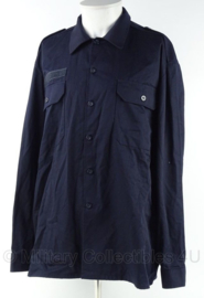 Brandweer kazerne tenue overhemd donkerblauw zonder logo - lange mouw - donker blauw - maat 7090/1015 - origineel