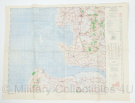 WW2 British War Office map 1944 Central Europe Cuxhaven - 83,5 x 63,5 cm - origineel