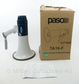 Paso TA 16-F 15W Class-D Megaphone megafoon - nieuw in doos - origineel