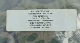 US Army Crye Precision G3 field zomer field shirt Multicam - maat Large Long - NIEUW in verpakking - origineel